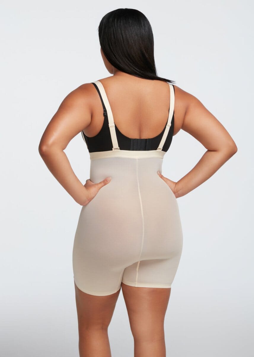 PowerMesh X Panel High-Waist Shorts