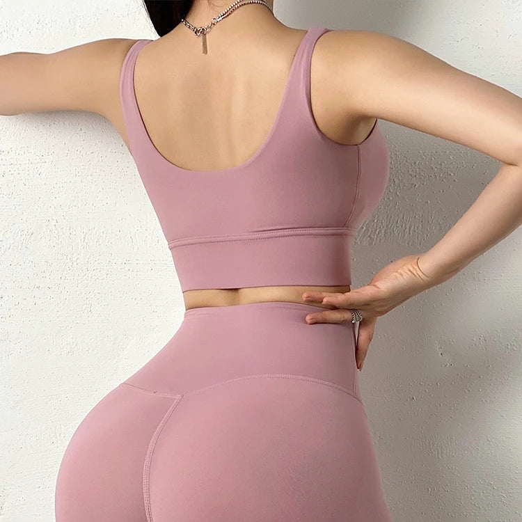 Sexy Deep V Shockproof Running Bra