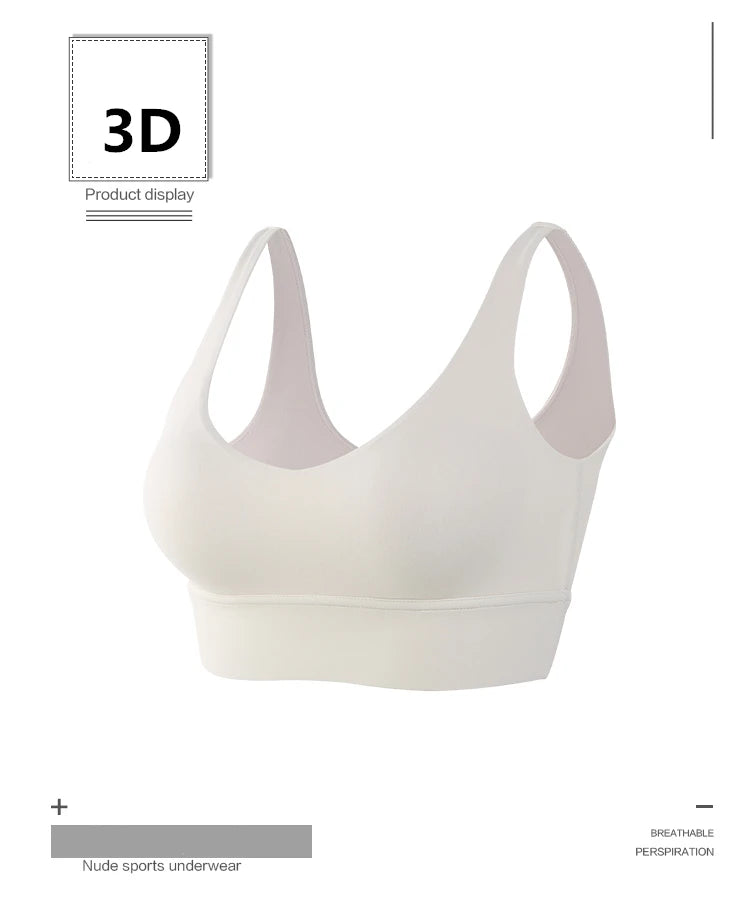 Sexy Deep V Shockproof Running Bra