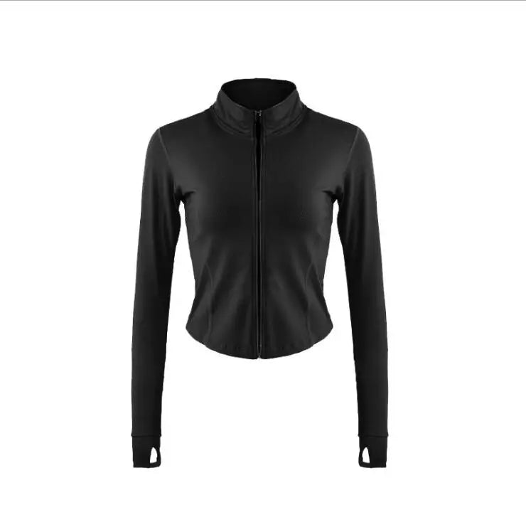 Carethier Autumn Sports Jacket – Zip-Up Fitness & Yoga Top