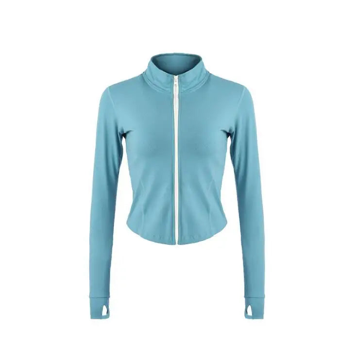 Carethier Autumn Sports Jacket – Zip-Up Fitness & Yoga Top