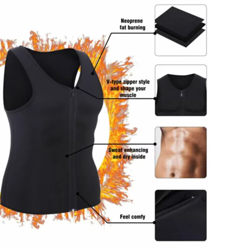 Men's Sauna Compression Gym Shirt