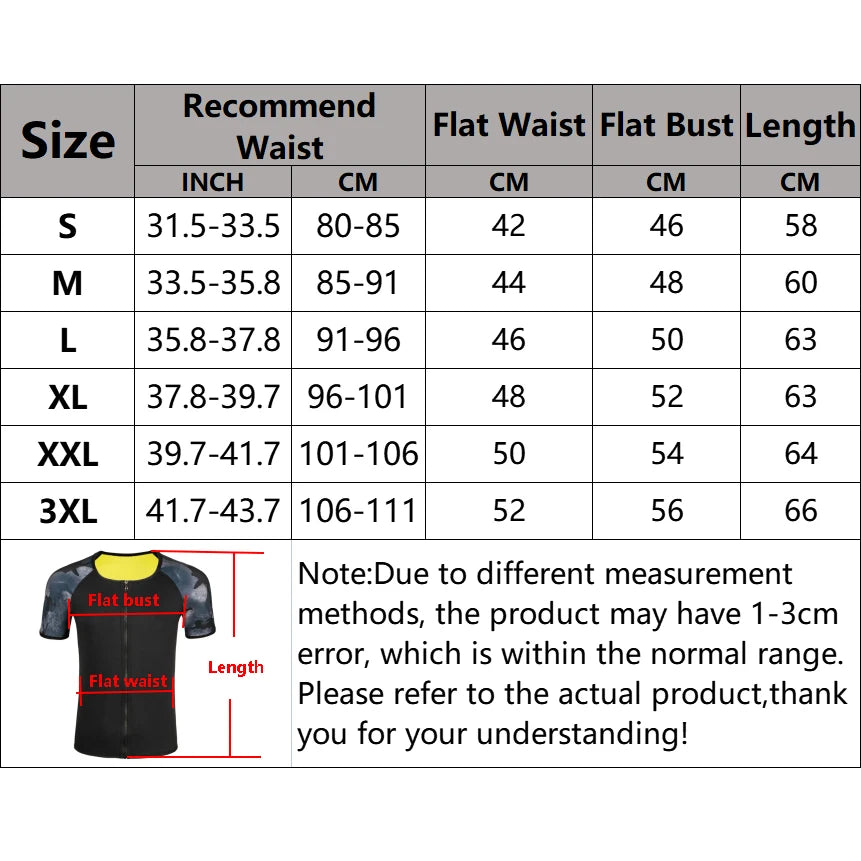 Men's Sauna Compression Workout Tee