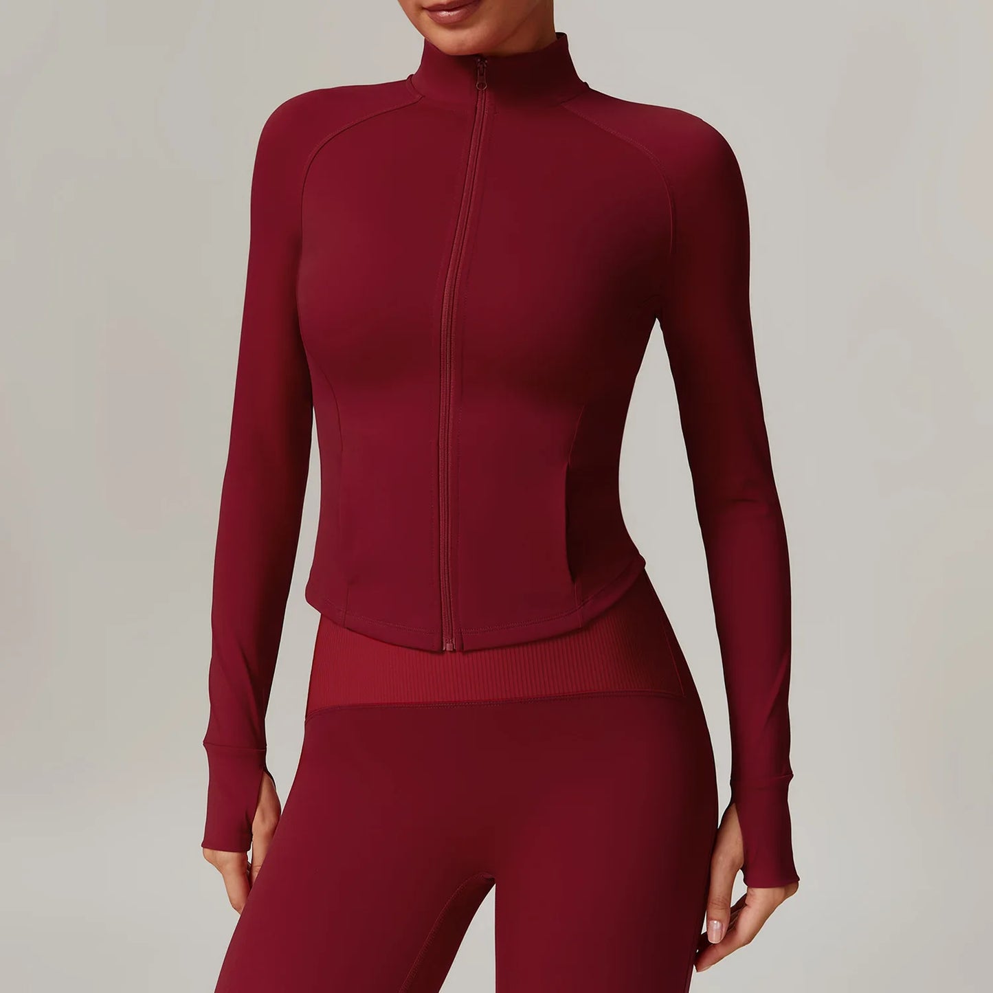 Carethier Slim Fit Workout Jacket – Quick-Dry Yoga & Running Activewear