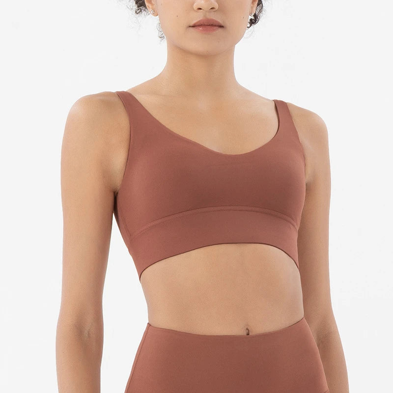 Sexy Deep V Shockproof Running Bra