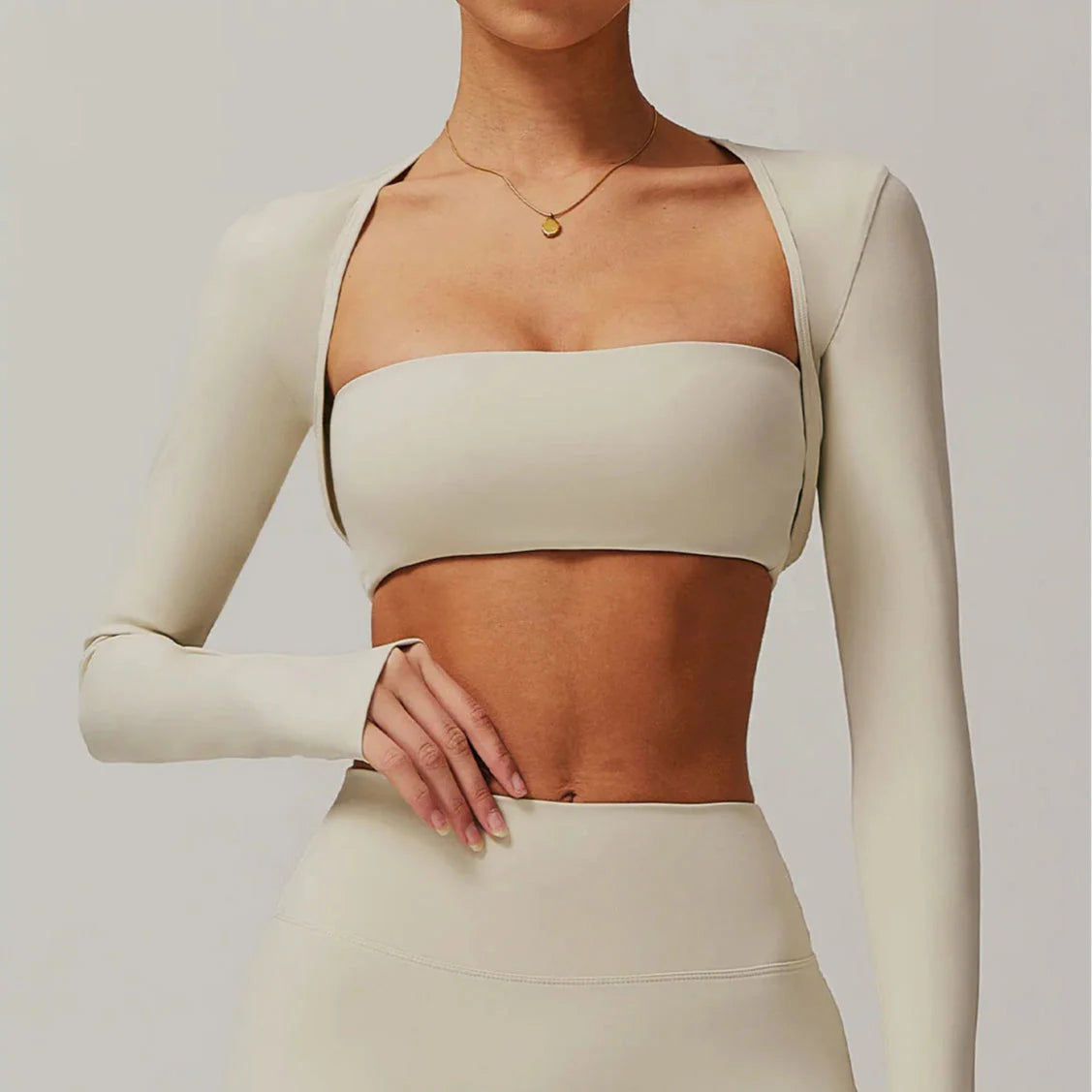 Ascendancy Brushed Shawl Long Sleeve Top