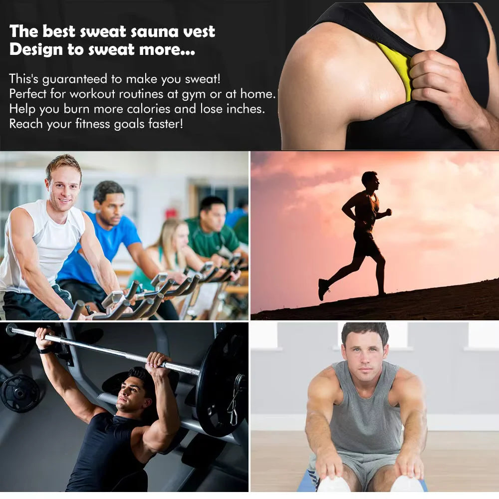 Men's Sauna Slimming Training Vest