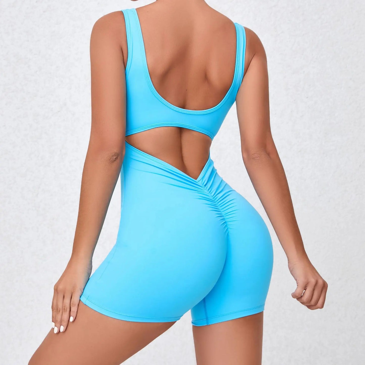 V Back One-Piece Suit Bodysuits