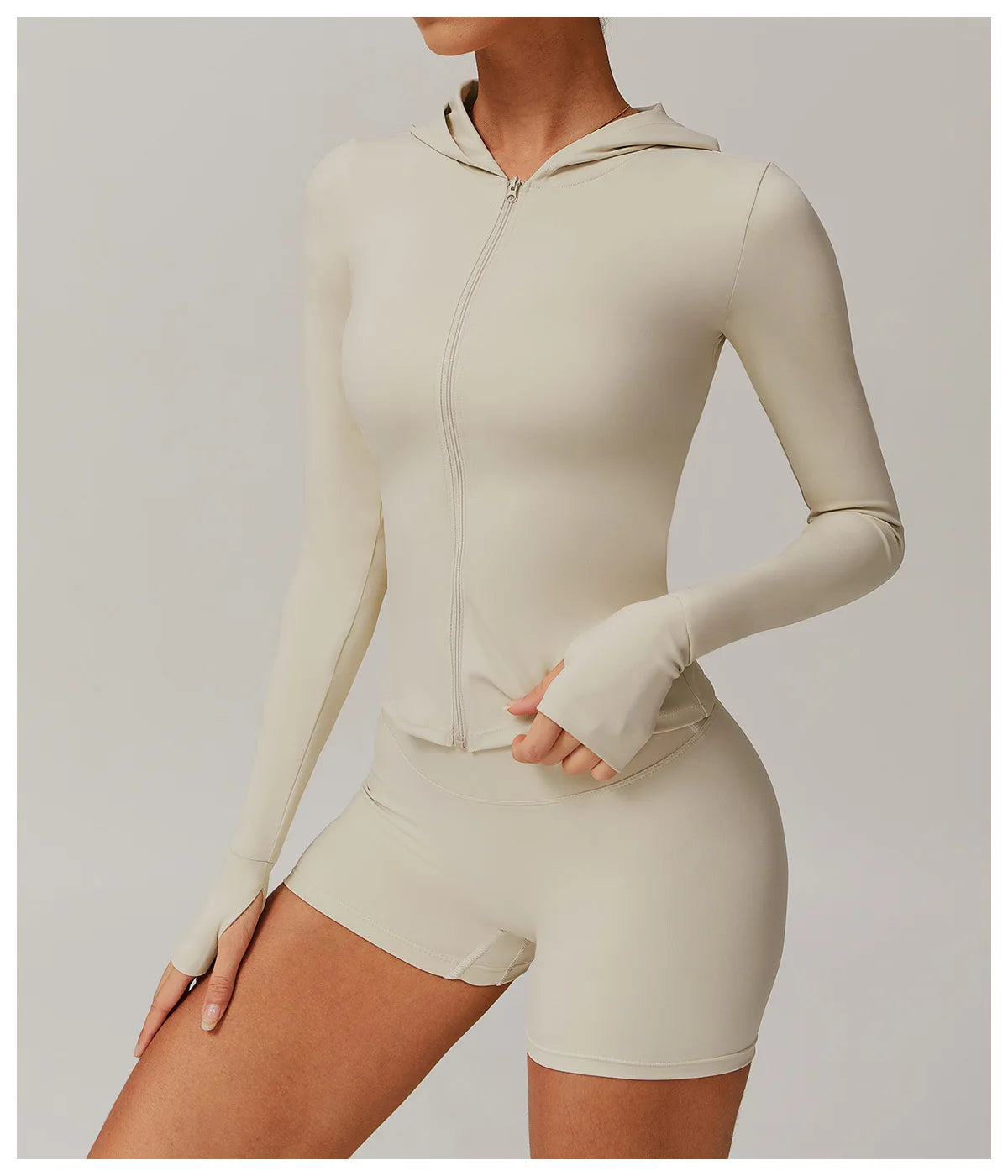 Zipper Running Yoga Workout Jacket
