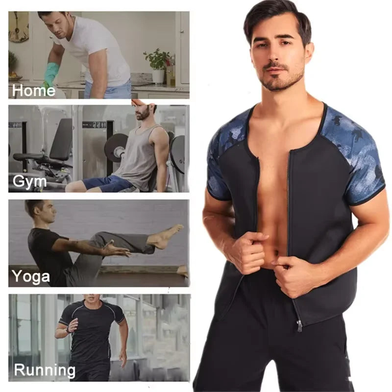 Men's Sauna Compression Workout Tee
