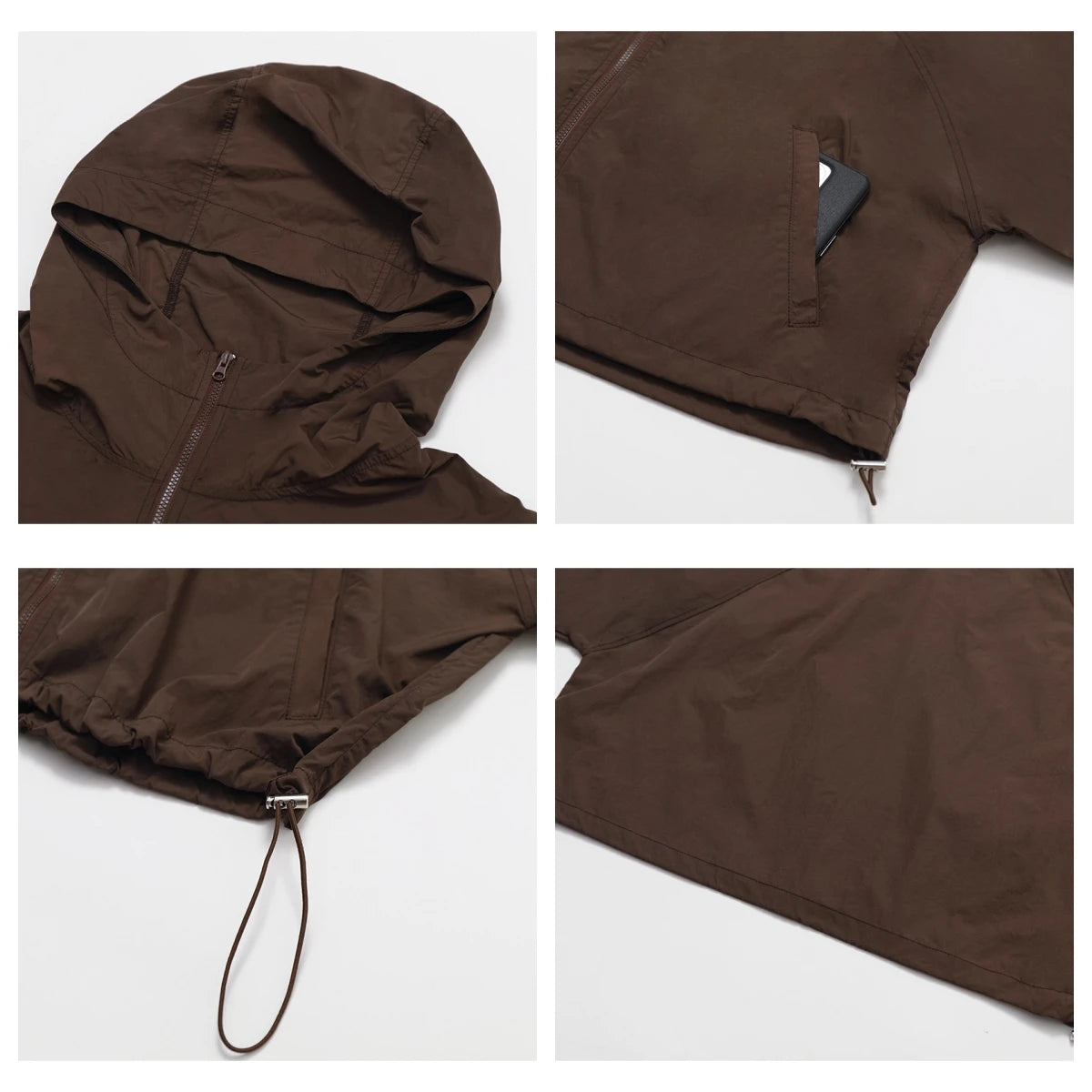 Carethier Windproof Sports Jacket – Quick-Dry Zip-Up Running Top