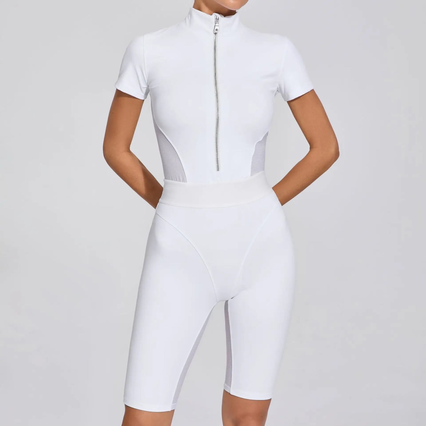 Zipper One-Piece Women Tracksuit