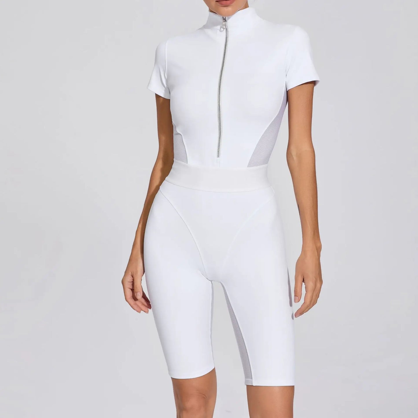 Zipper One-Piece Women Tracksuit