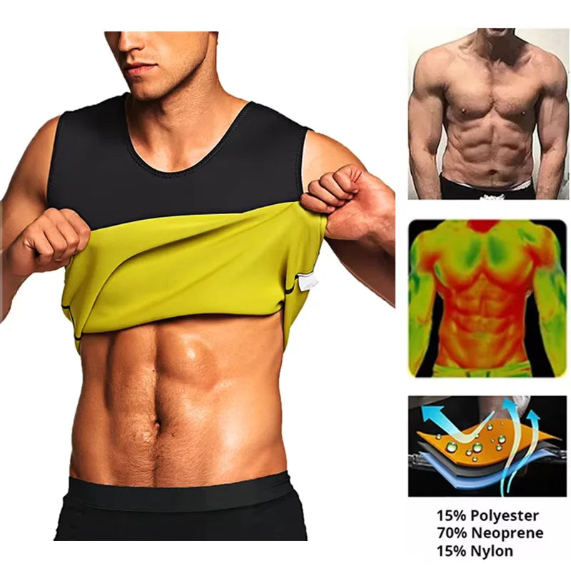 Men's Sauna Slimming Training Vest
