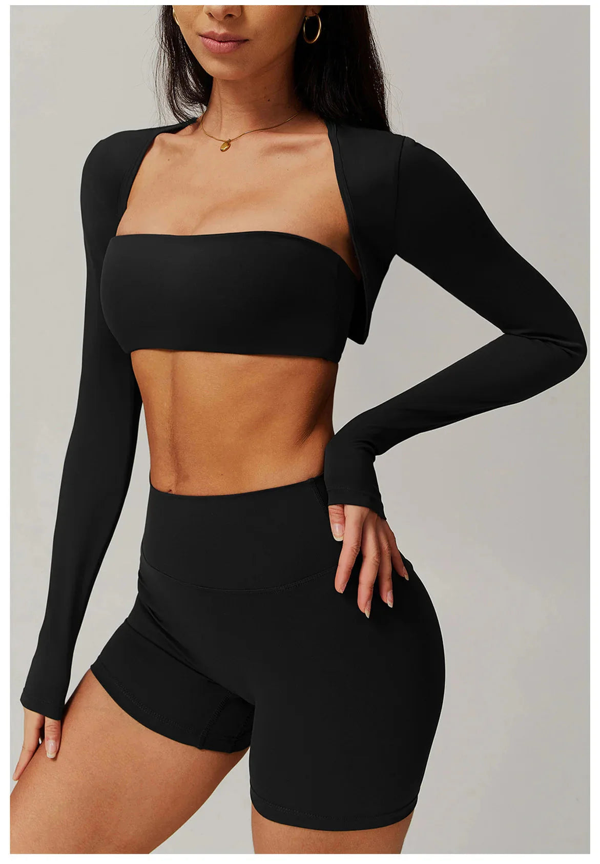 Ascendancy Brushed Shawl Long Sleeve Top