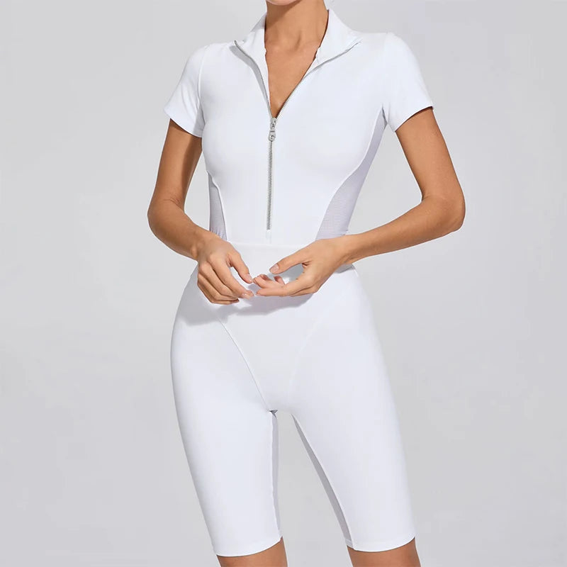 Zipper One-Piece Women Tracksuit
