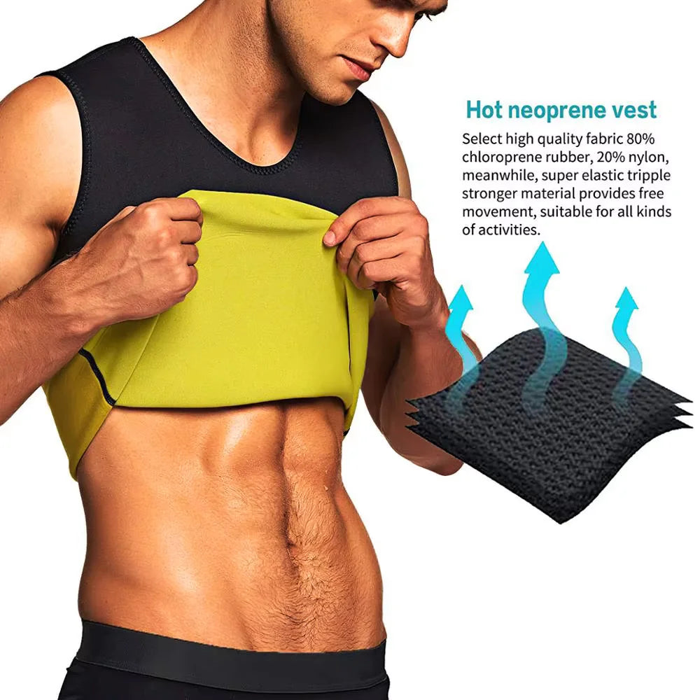 Men's Sauna Slimming Training Vest