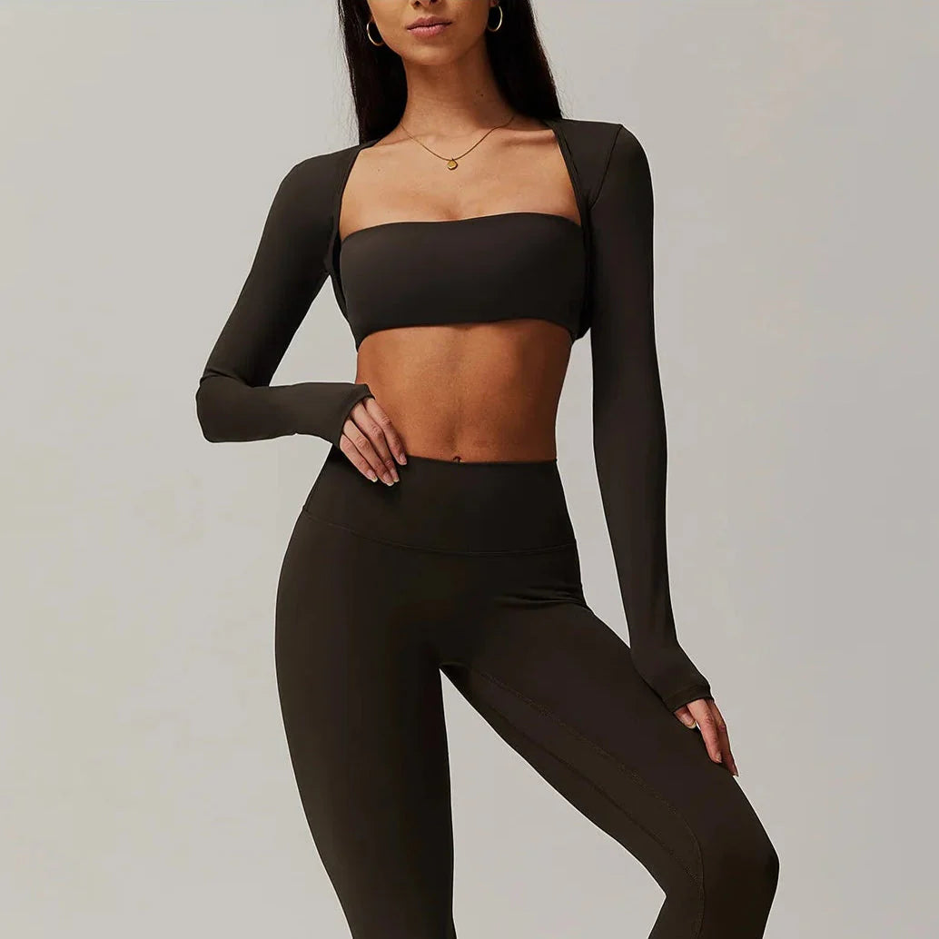 Ascendancy Brushed Shawl Long Sleeve Top