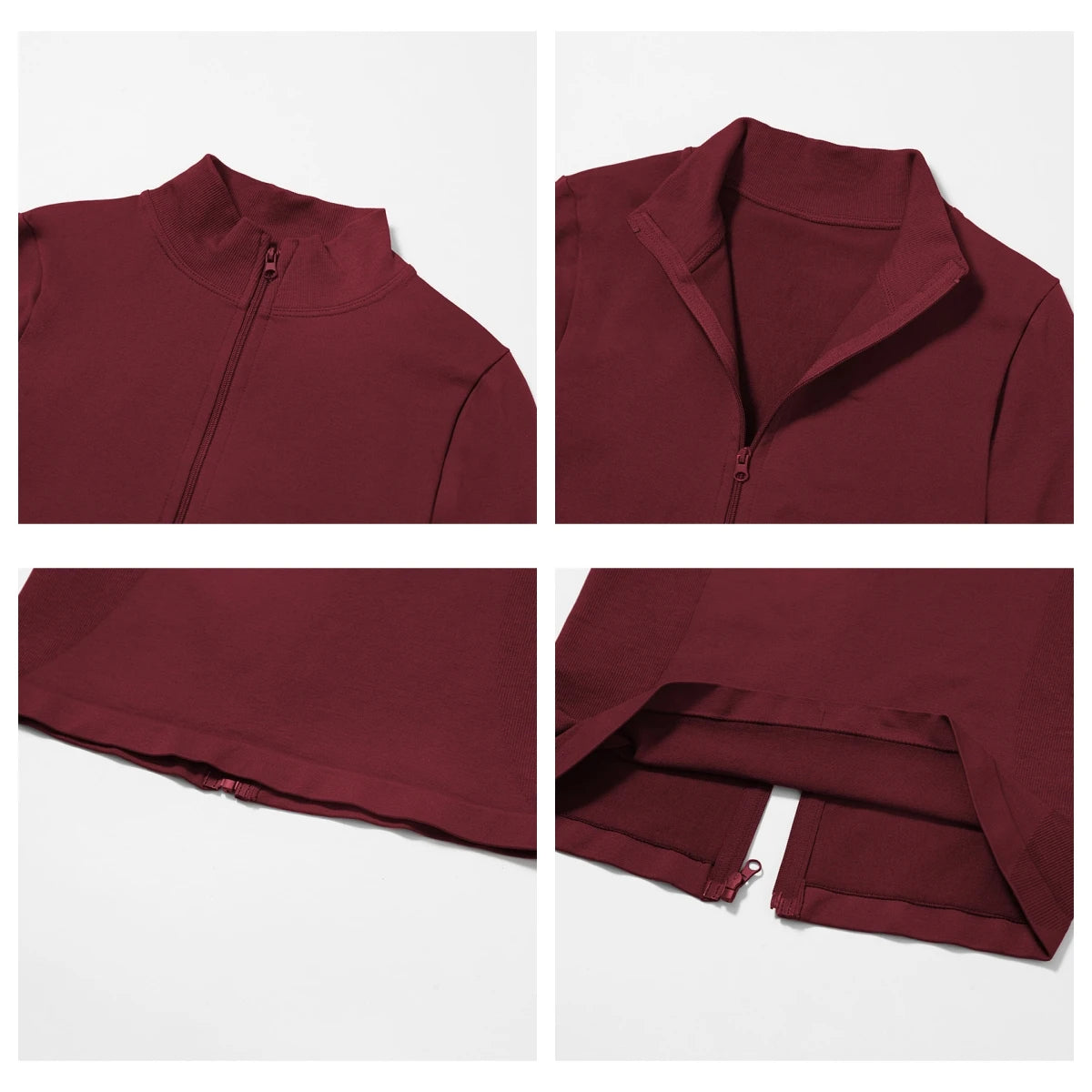 Carethier Slim Fit Sports Jacket – Quick-Dry Zip-Up Yoga & Workout Top