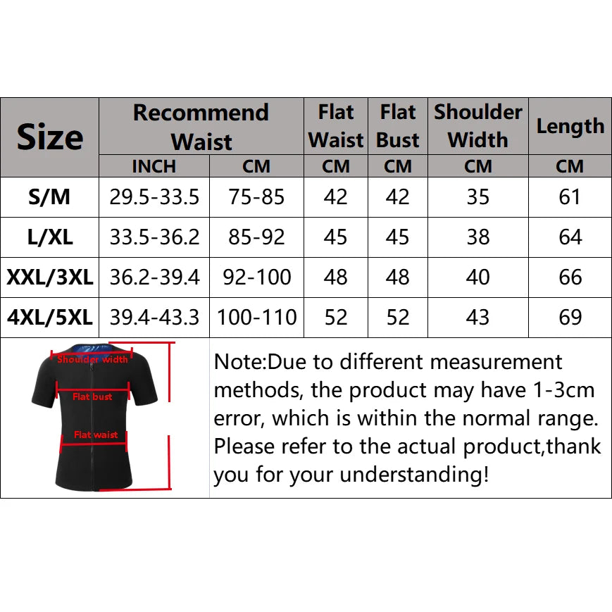 Men's Sauna Compression Fat Burning Shirt