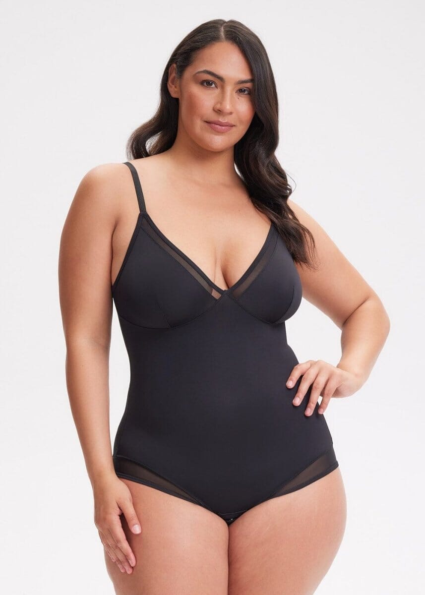Carethier V-Neck Mesh Brief