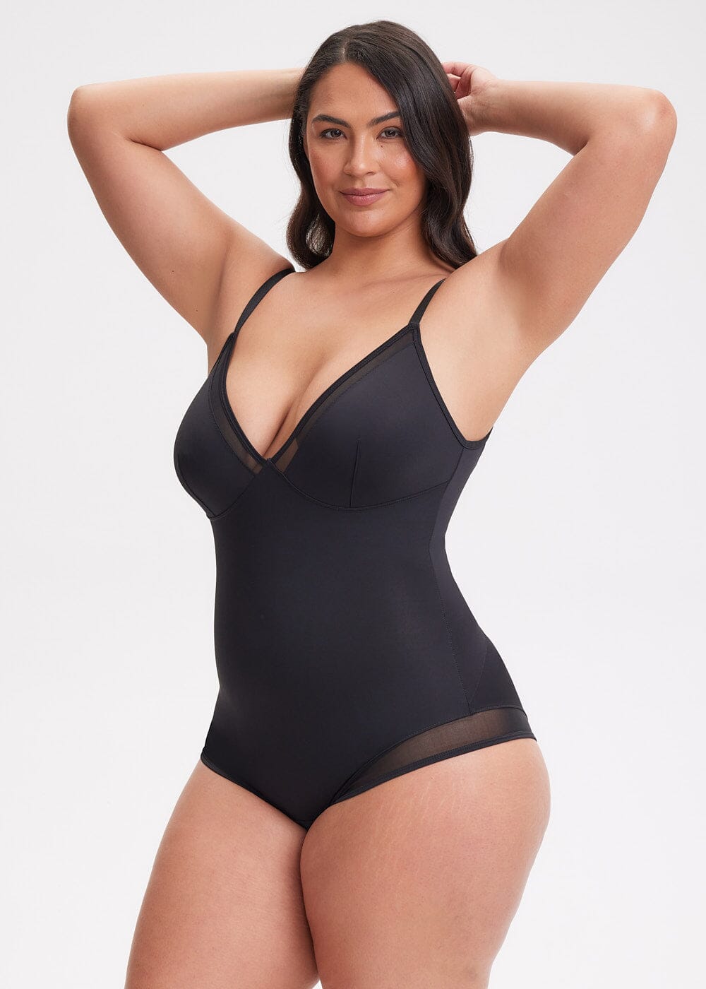 Carethier V-Neck Mesh Brief
