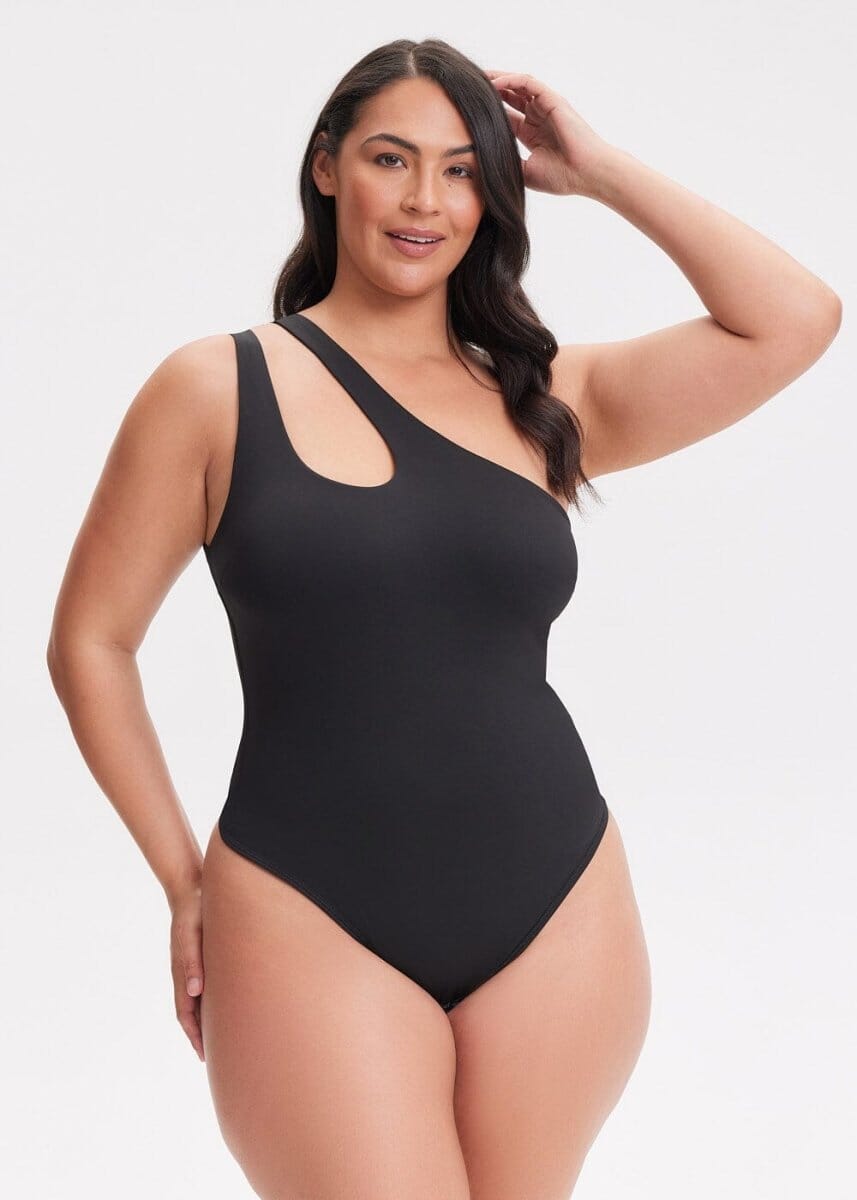 One-shoulder Strap Shapewear Bodysuit