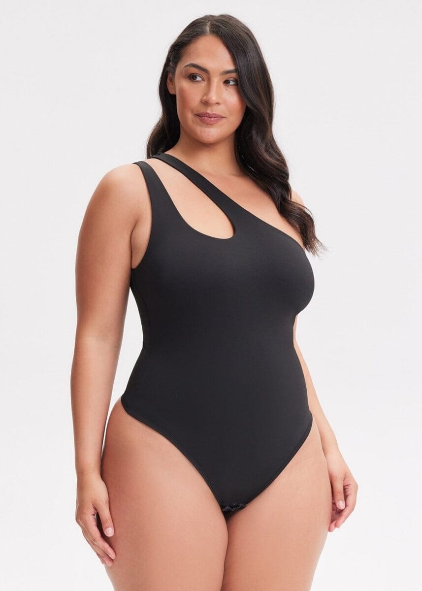 One-shoulder Strap Shapewear Bodysuit