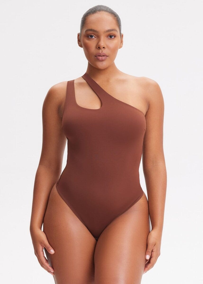 One-shoulder Strap Shapewear Bodysuit