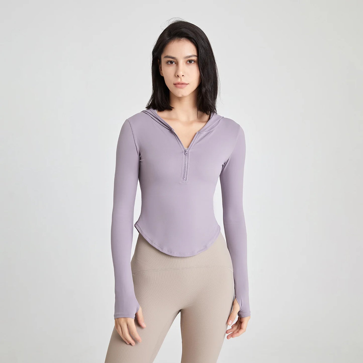 Stretch Sports Jacket – Slim Fit Zip-Up Yoga & Running Hoodie