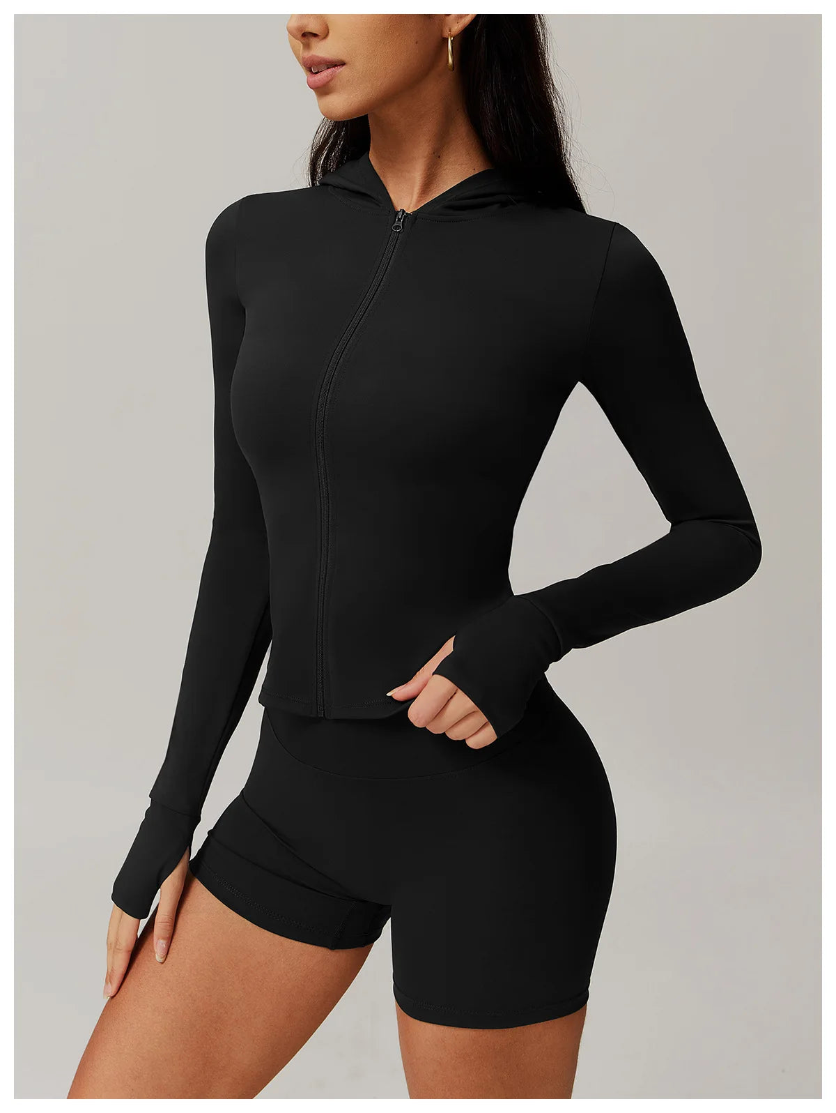 Zipper Running Yoga Workout Jacket