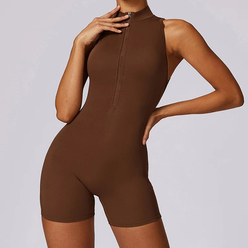V-Back Scrunch Jumpsuit