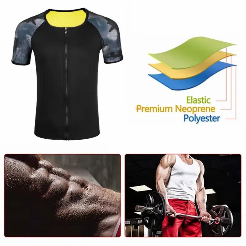 Men's Sauna Compression Workout Tee
