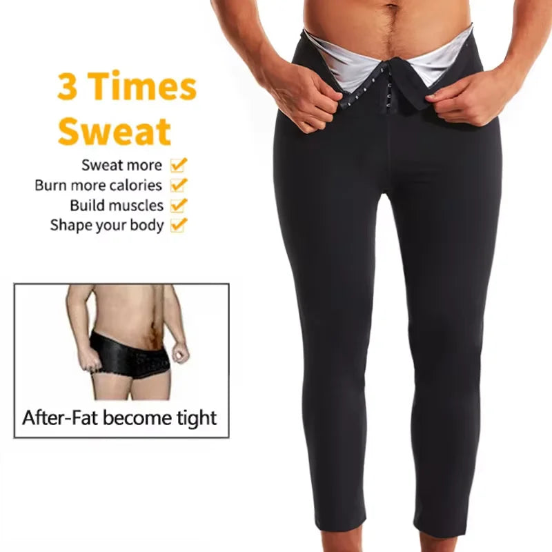 Men's Fat Burning Sauna Compression Pants