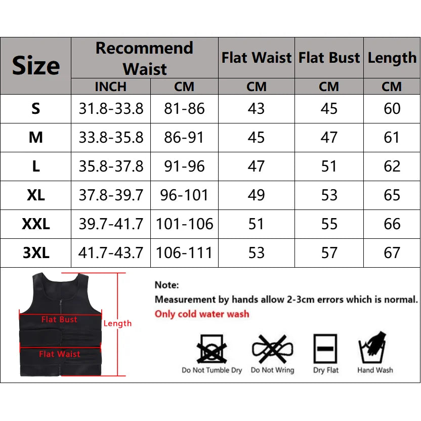 Men's Sauna Sweat Training Vest