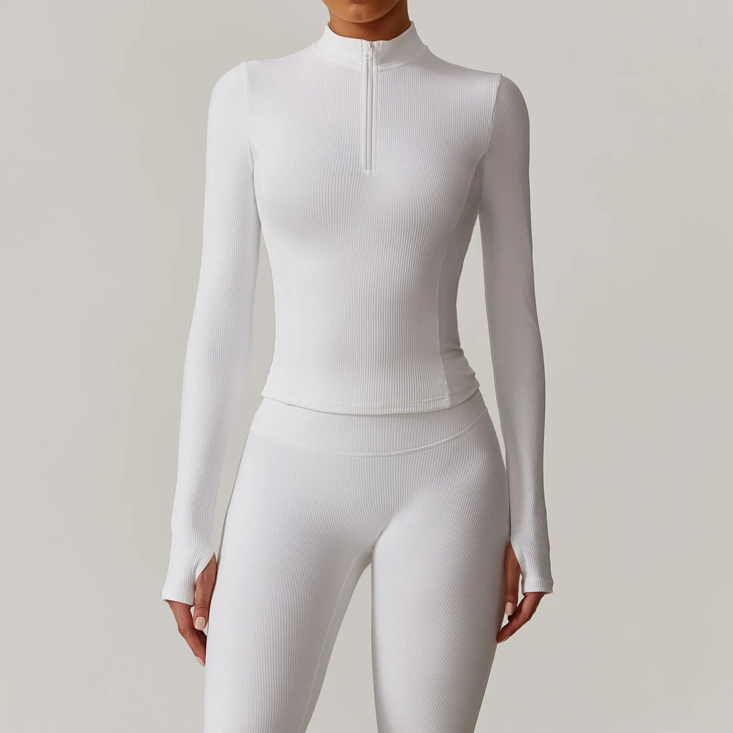 Quick-Dry Yoga Top – Long Sleeve Running & Gym Sportswear