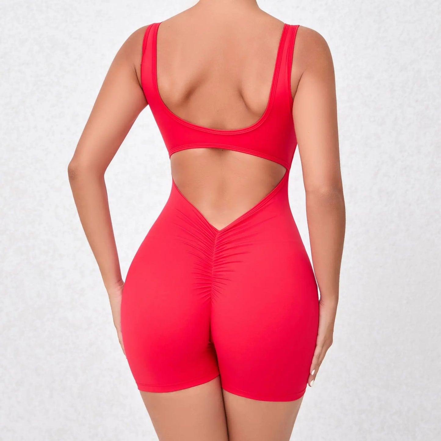 V Back One-Piece Suit Bodysuits