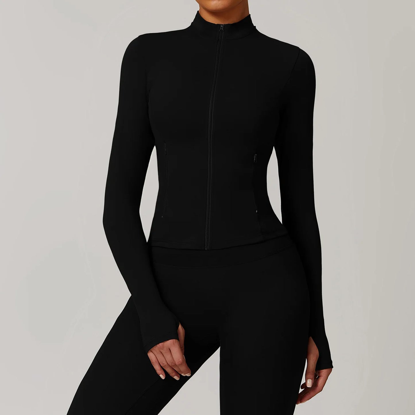 Carethier Slim Fit Sports Jacket – Quick-Dry Yoga & Running Top
