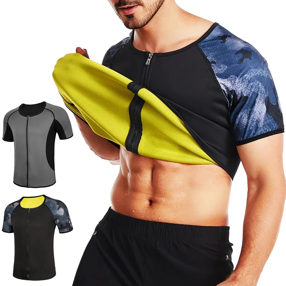 Men's Sauna Compression Workout Tee