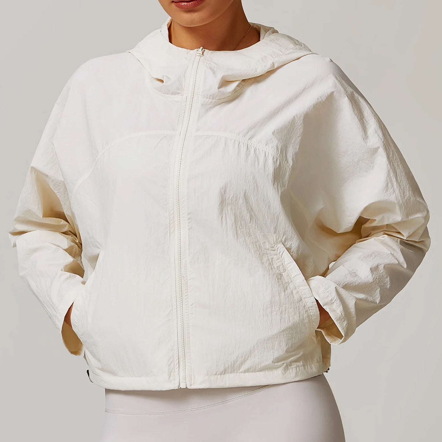 Carethier Windproof Sports Jacket – Quick-Dry Zip-Up Running Top