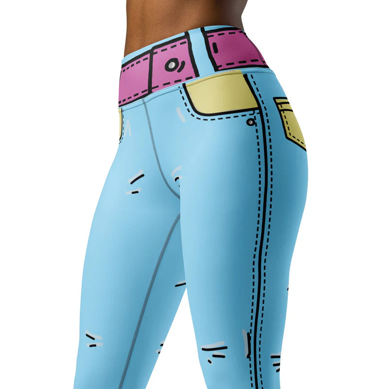 Cartoonized Yoga Leggings