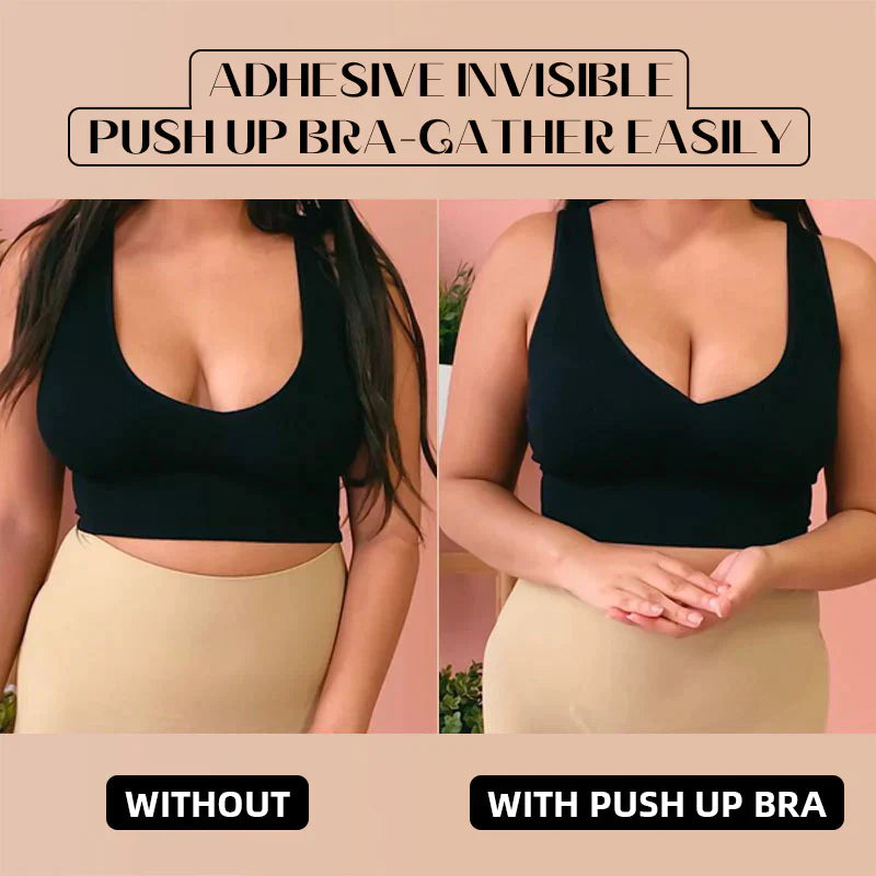 Adhesive Reusable Invisible Silicone Push Up Bra-(2 PACK)