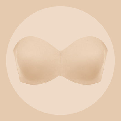 ®Full Support Non-Slip Convertible Bandeau Bra -Nude