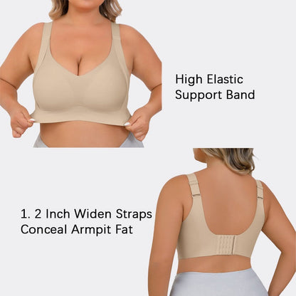 Daily Comfort Wireless Shaper Bra-BLACK+GREY+SKIN