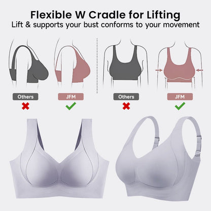 Daily Comfort Wireless Shaper Bra-BLACK+GREY+SKIN