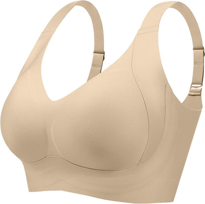 -Enhanced w Support Adjustment Comfort Bra-Skin