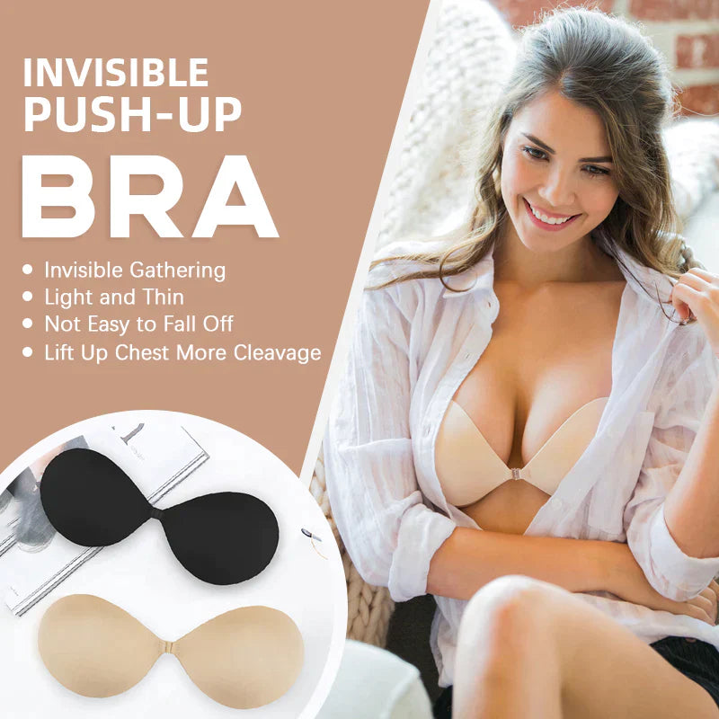 Adhesive Reusable Invisible Silicone Push Up Bra-(2 PACK)