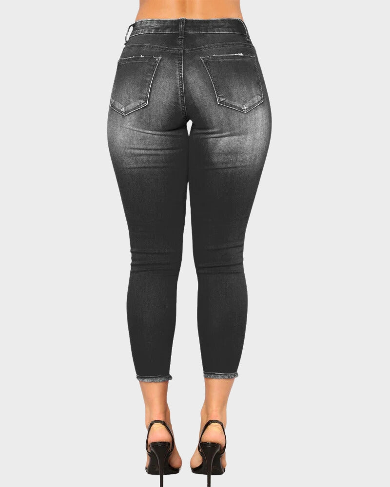 She Curve Women's Ripped Denim Pants