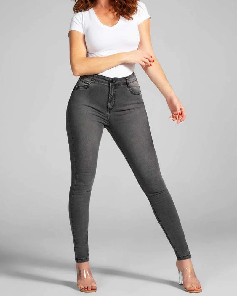 Slim Fit Pencil Pants Stretch High-rise Jeans