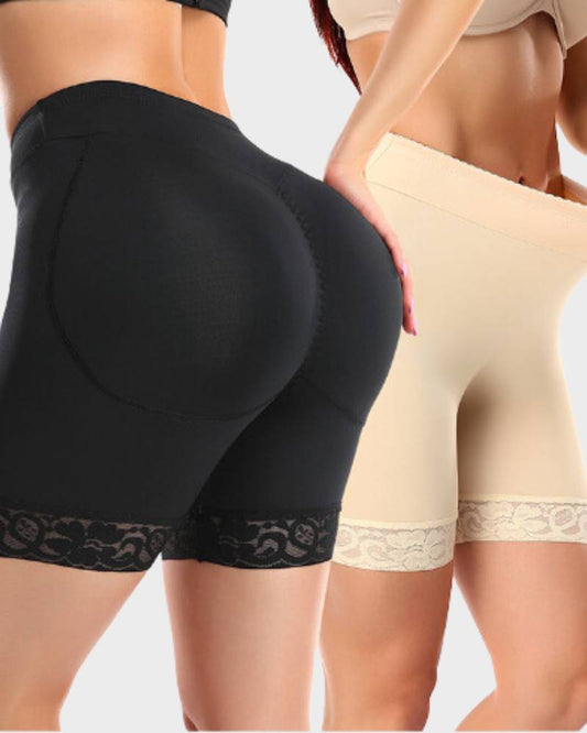 High Waist Lace Smooth Shapewear Shorts